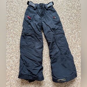 Kids Bonfire Black snow Pants size 10 (medium)
